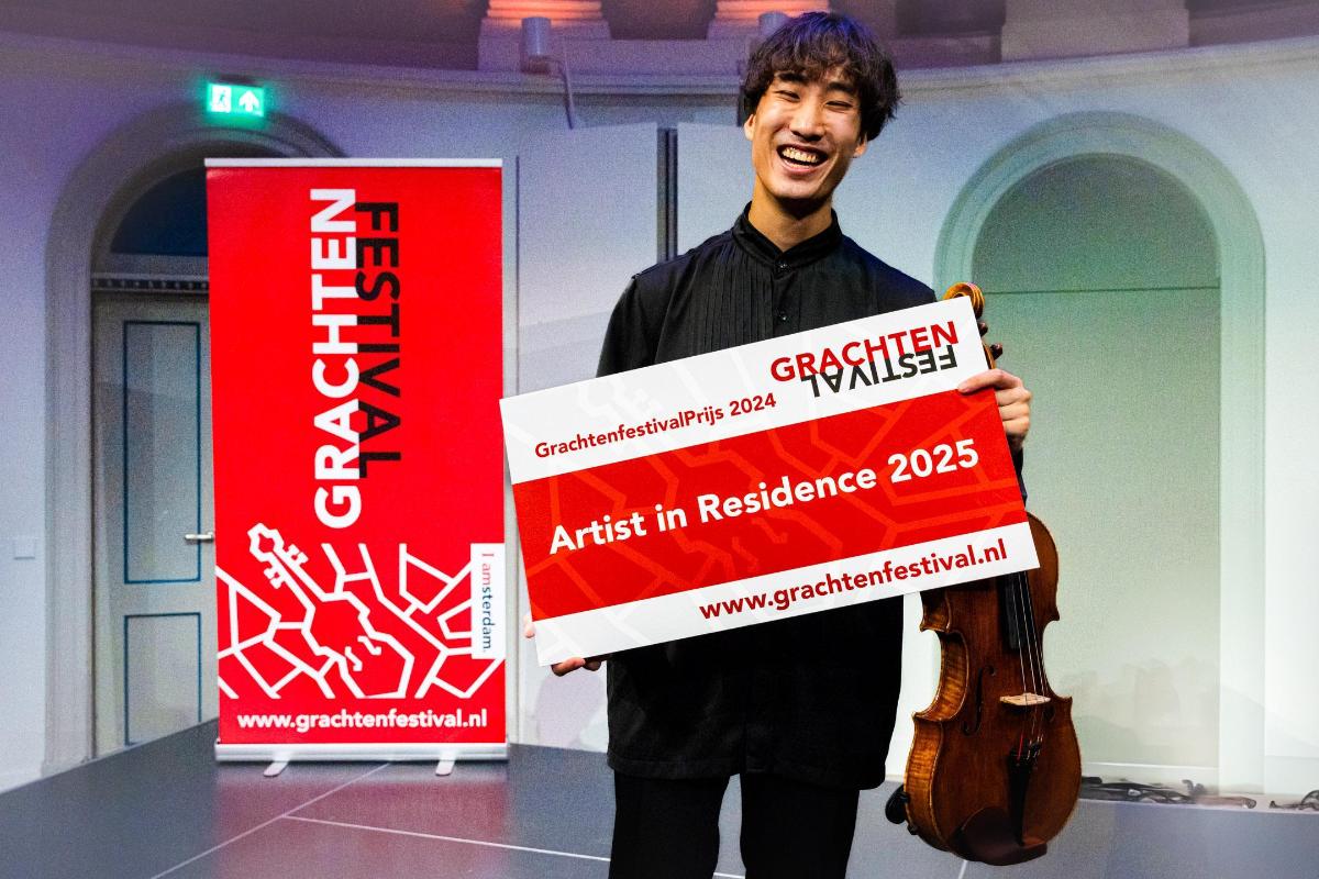 Takehiro Konoe wint de GrachtenfestivalPrijs 2024